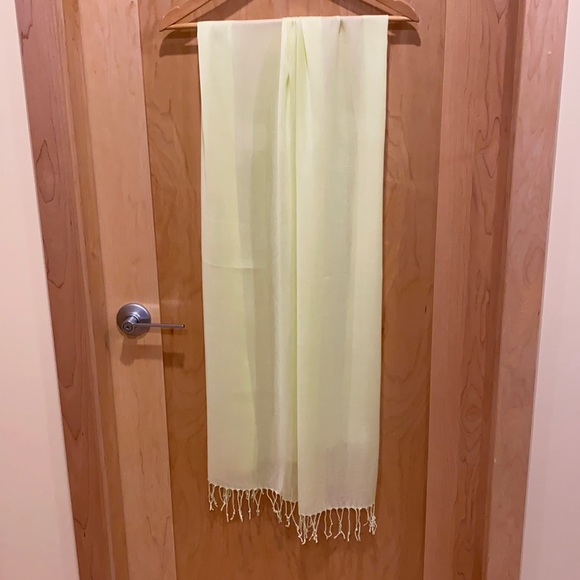 Lemon Yellow Pashmina-Style Scarf - Picture 2 of 11